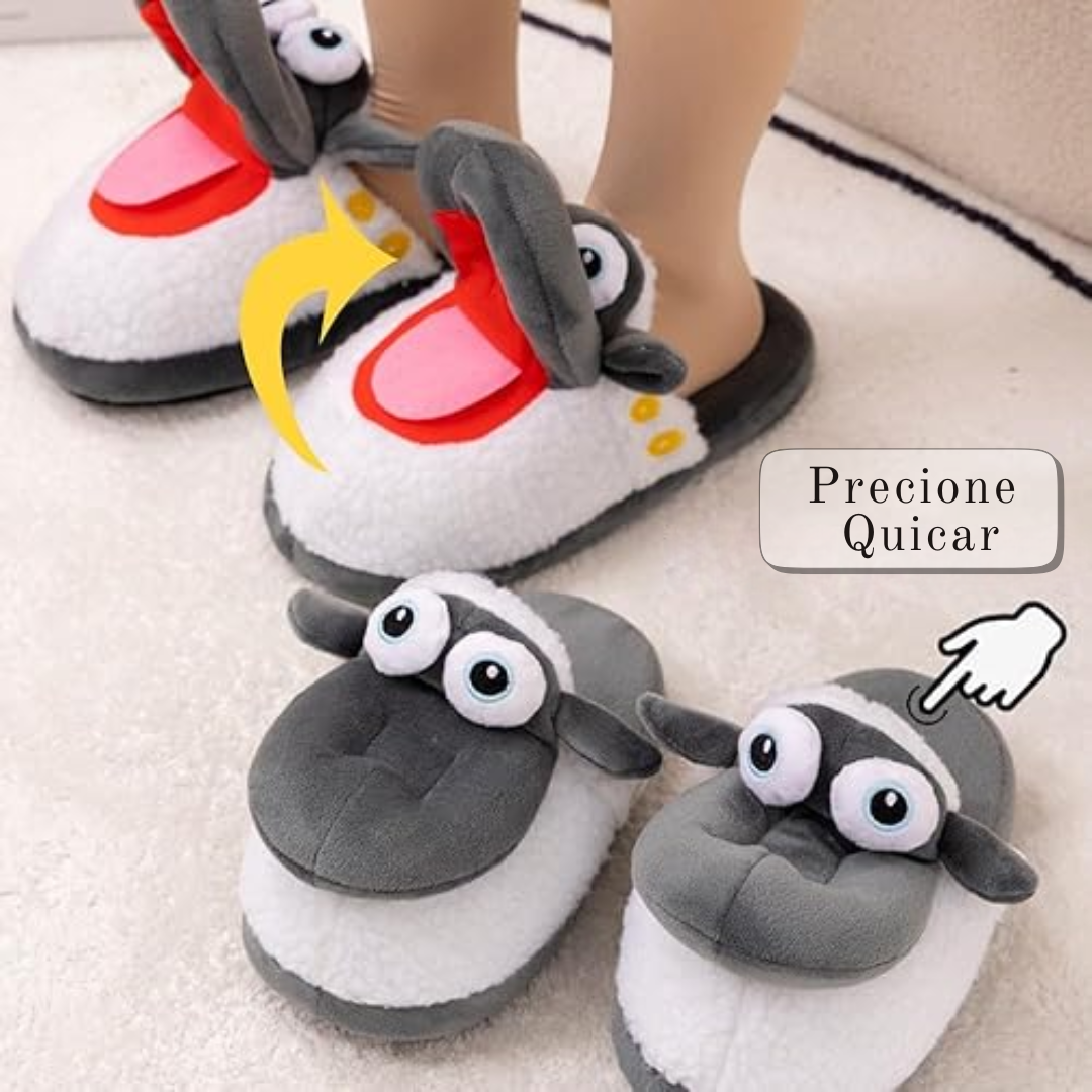 Pantufas de Ovelha Para o Inverno