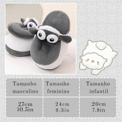 Pantufas de Ovelha Para o Inverno